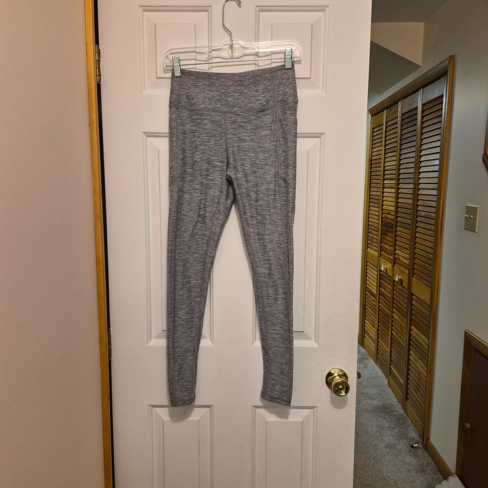 Victorias Secret Heather Gray Space Dye High Rise Pocket Leggings Womens Size 6